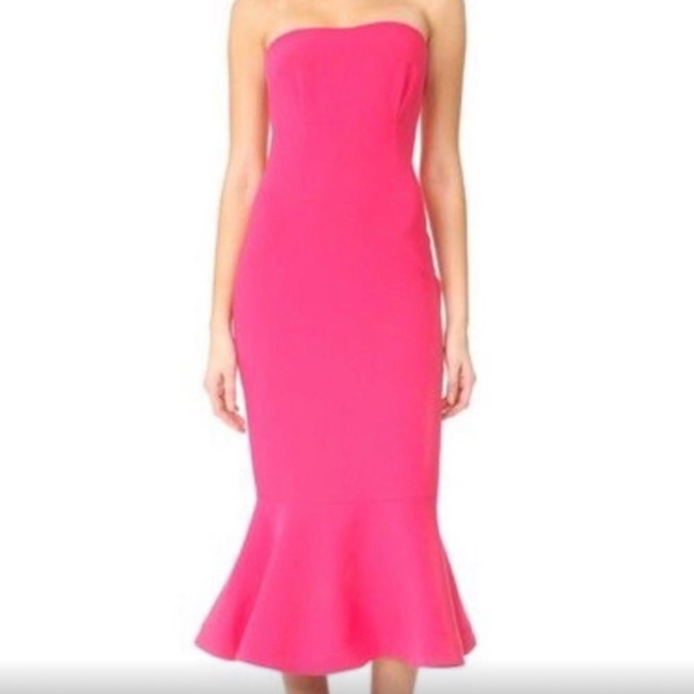 Cinq a sept Luna Dress in Hot Pink